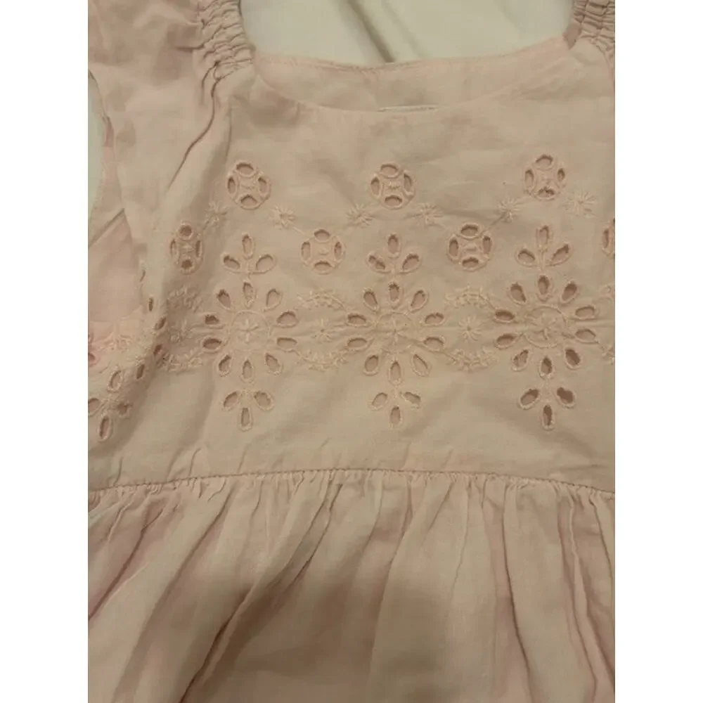 Baby Gap Flutter Pink Eyelet Dress 3T